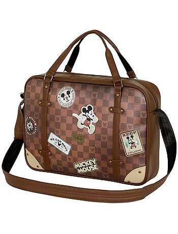 Disney Topolino Journey Borsa a Tracolla Computer Laptop, Marrone