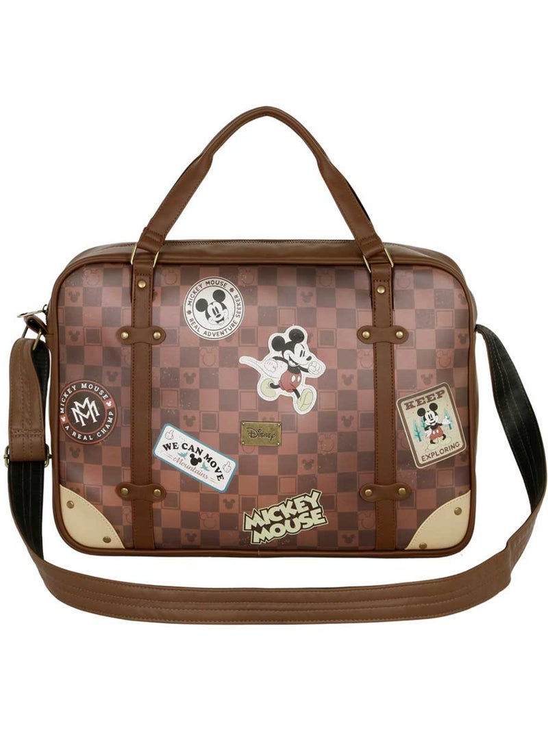 Disney Topolino Journey Borsa a Tracolla Computer Laptop, Marrone Marrone - Kiabi