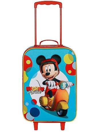 Disney Topolino Scooter Valigia Trolley Soft 3D, Blu