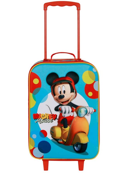 Disney Topolino Scooter Valigia Trolley Soft 3D, Blu - Kiabi