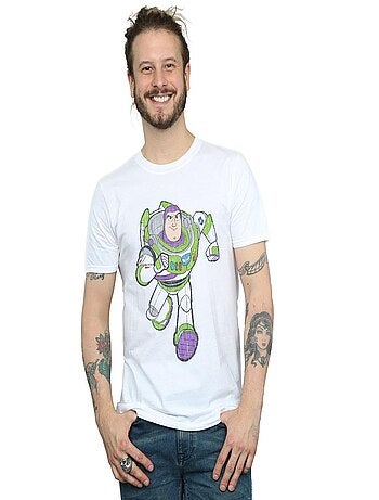 Disney Toy Story 4 Maglietta Buzz Lightyear Classico Uomo