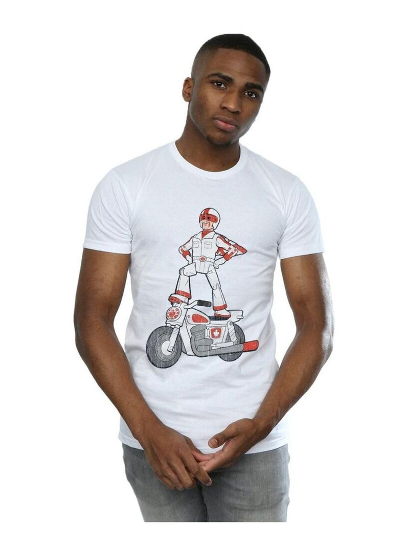 Disney Toy Story 4 Maglietta Duca Cabom Posa Uomo Bianco - Kiabi