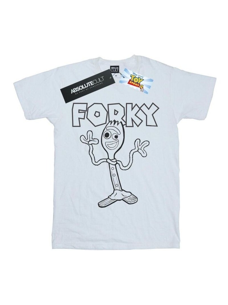 Disney Toy Story 4 Maglietta Forky Uomo Bianco - Kiabi