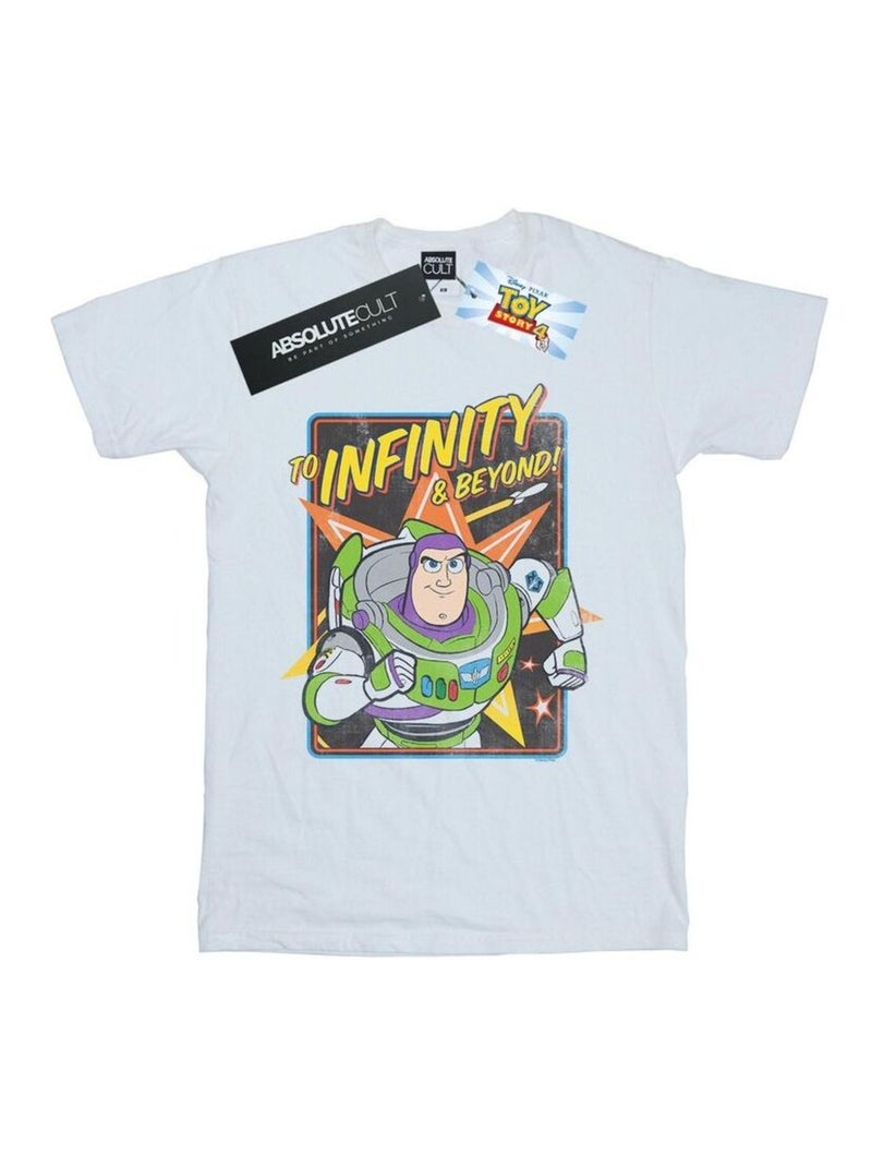 Disney Toy Story 4 To Infinity Maglietta Buzz Lightyear Uomo Bianco - Kiabi