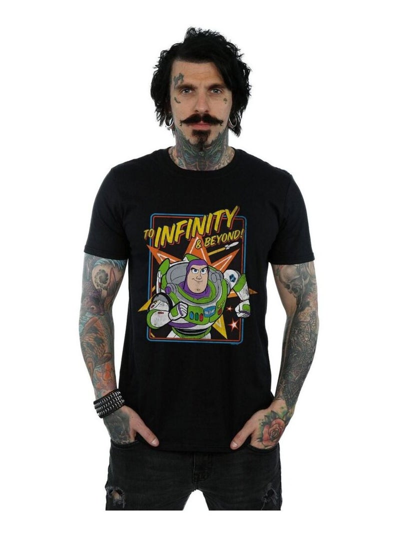 Disney Toy Story 4 To Infinity Maglietta Buzz Lightyear Uomo Nero - Kiabi