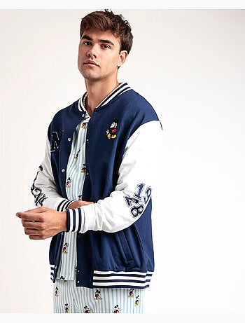DISNEY Uomo Mickey New York Giacca calda a maniche lunghe