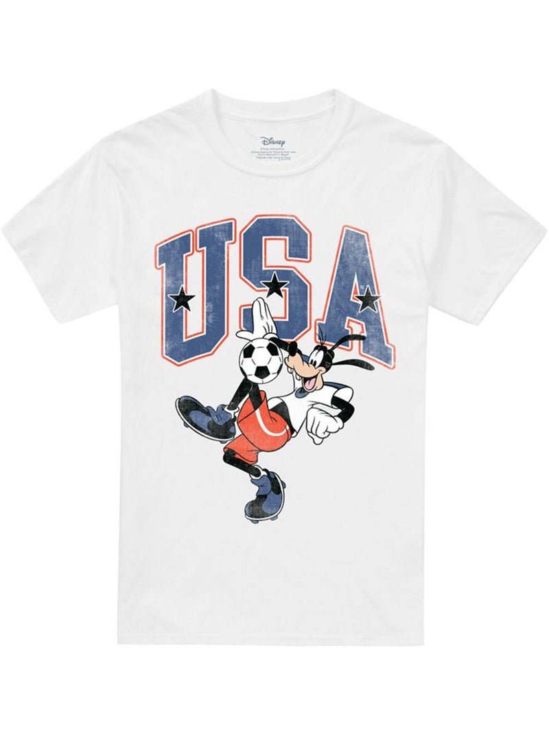 Disney USA Maglietta Pippo Pallone Adulto Unisex Bianco - Kiabi