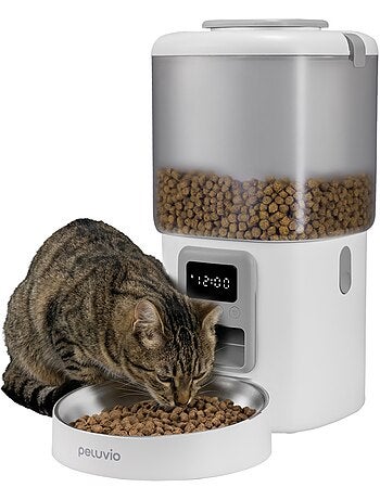 Dispenser automatico di cibo per gatti – Peluvio Crispy