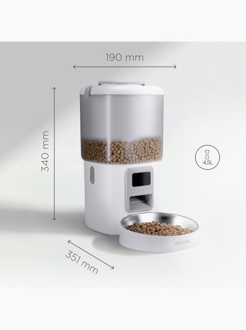 Dispenser automatico di cibo per gatti – Peluvio Crispy - Kiabi Dispenser automatico di cibo per gatti – Peluvio Crispy - Kiabi