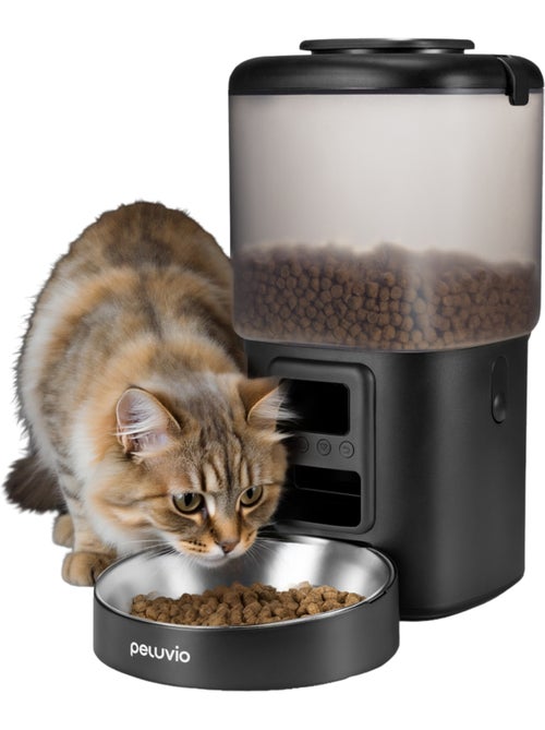 Dispenser automatico di cibo per gatti – Peluvio Crispy - Kiabi Dispenser automatico di cibo per gatti – Peluvio Crispy - Kiabi