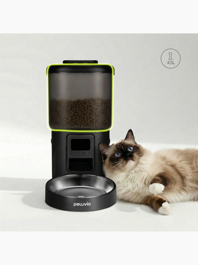 Dispenser automatico di cibo per gatti – Peluvio Crispy Nero - Kiabi