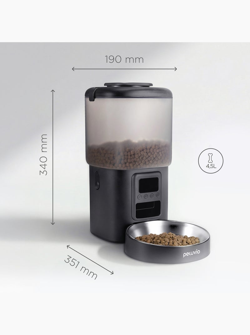 Dispenser automatico di cibo per gatti – Peluvio Crispy Nero - Kiabi