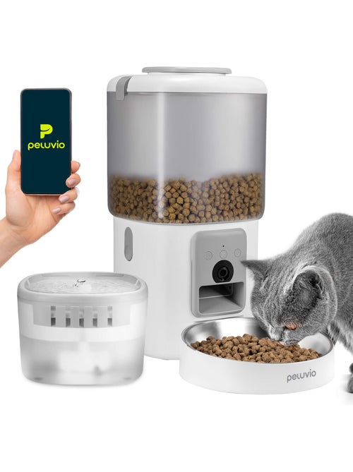 Dispenser di cibo e fontanella per gatti PELUVIO Feast - Kiabi Dispenser di cibo e fontanella per gatti PELUVIO Feast - Kiabi