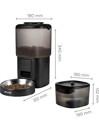 Dispenser di cibo e fontanella per gatti PELUVIO Feast