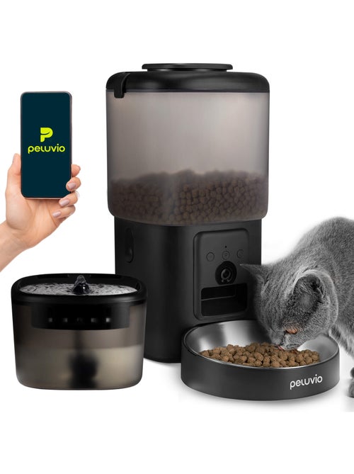 Dispenser di cibo e fontanella per gatti PELUVIO Feast - Kiabi Dispenser di cibo e fontanella per gatti PELUVIO Feast - Kiabi