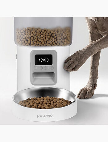 Distributore automatico di croccantini per cani PELUVIO Crispy - 4,5 L - 4 pasti/giorno