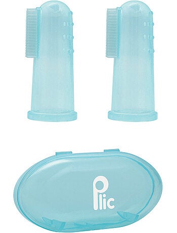 Ditale spazzolino silicone bebè set 2