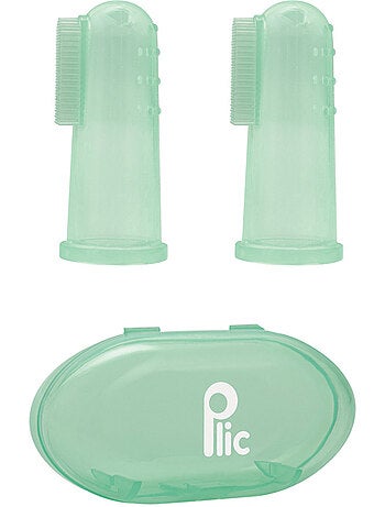 Ditale spazzolino silicone bebè set 2