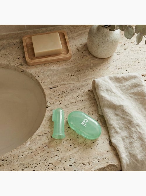 Ditale spazzolino silicone bebè set 2 verde - Kiabi