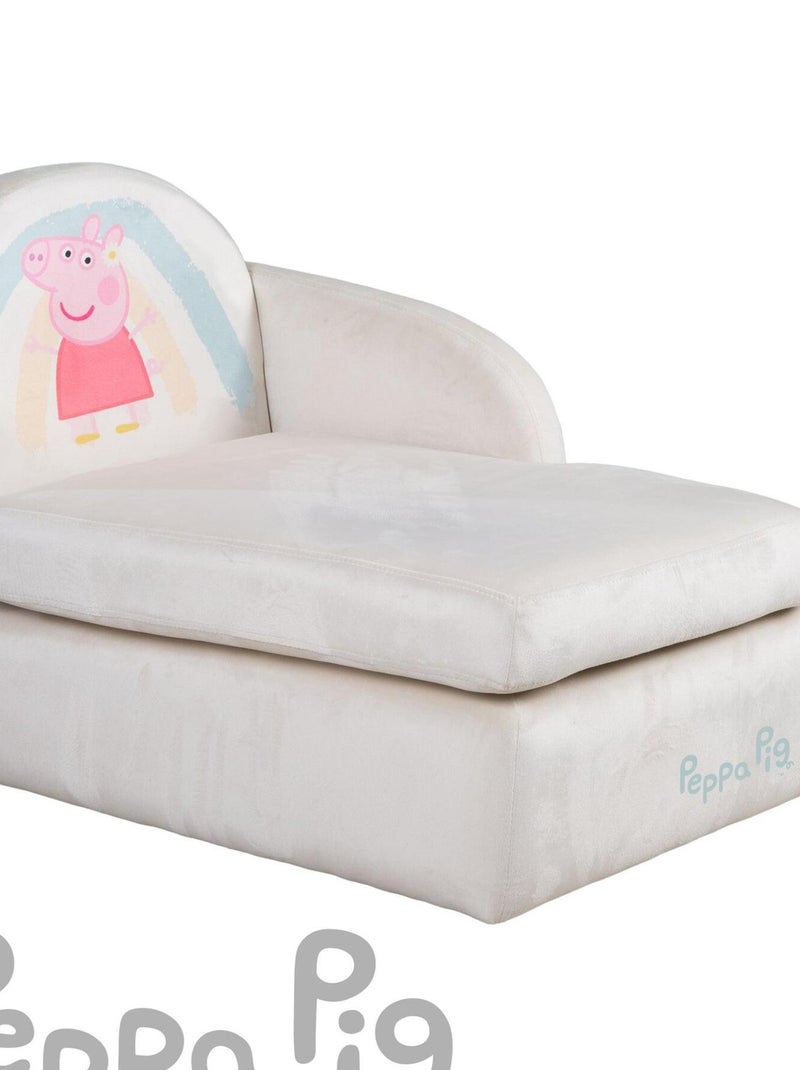 Divanetto bambino in velluto morbido "Roba Peppa Pig" Beige - Kiabi
