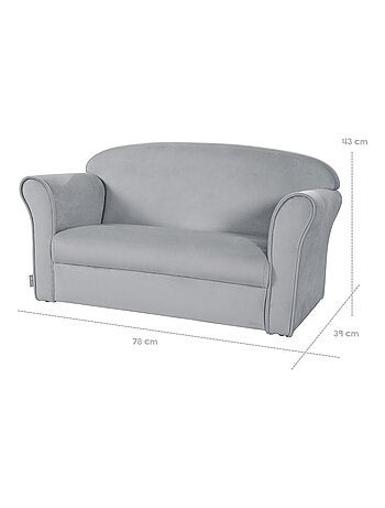 Divanetto per bambini comodo in velluto – ROBA "Lil Sofa