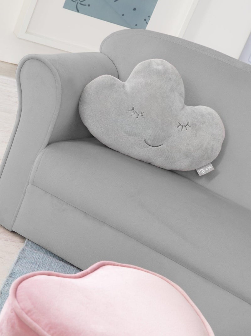 Divanetto per bambini comodo in velluto – ROBA "Lil Sofa" Grigio - Kiabi