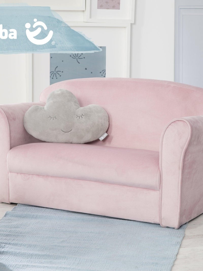 Divanetto per bambini comodo in velluto – ROBA "Lil Sofa" Rosa - Kiabi