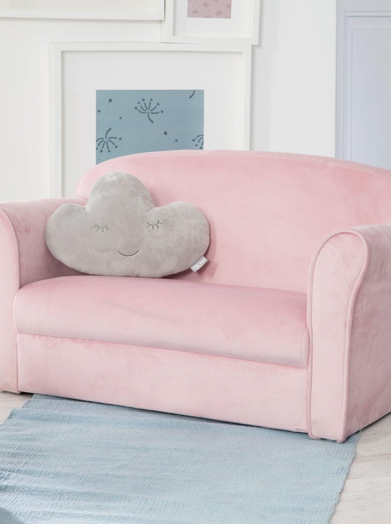 Divanetto per bambini comodo in velluto – ROBA "Lil Sofa" Rosa - Kiabi