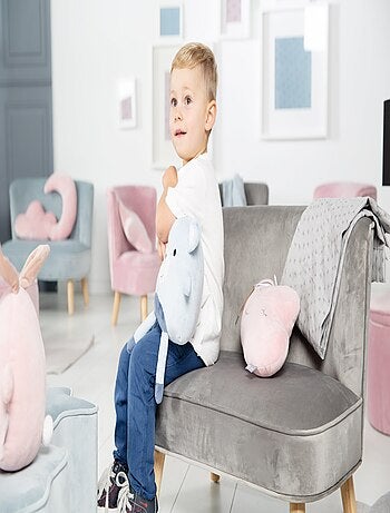 Divanetto per bambini in velluto con gambe in legno massello – ROBA "Lil Sofa