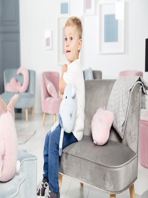 Divanetto per bambini in velluto con gambe in legno massello – ROBA "Lil Sofa" - Kiabi