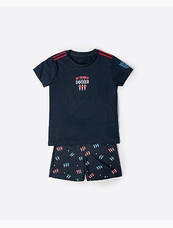 DIVER Il mio pigiama da calcio a maniche corte preferito per ragazzi