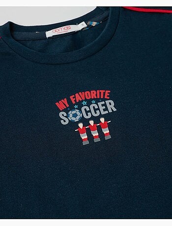 DIVER Il mio pigiama da calcio a maniche corte preferito per ragazzi