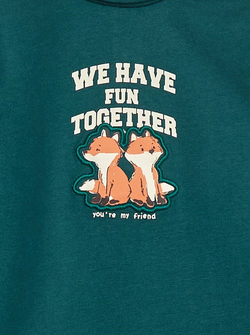 Dolcevita a collo alto con stampa in rilievo - Kiabi