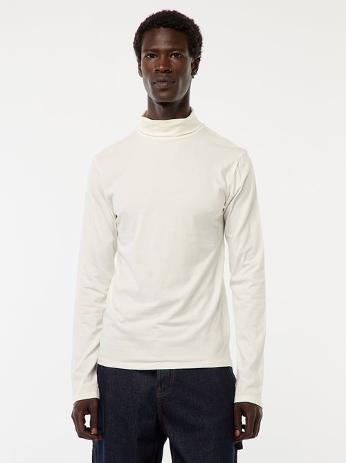 Dolcevita a collo alto tinta unita - Kiabi