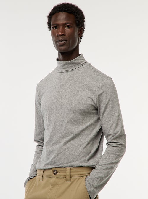 Dolcevita a collo alto tinta unita - Kiabi