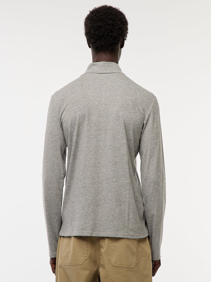 Dolcevita a collo alto tinta unita Grigio - Kiabi