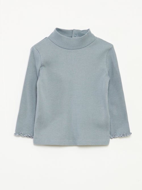 Dolcevita a coste collo alto - Kiabi