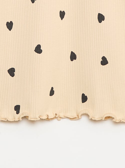 Dolcevita a costine in cotone - Kiabi