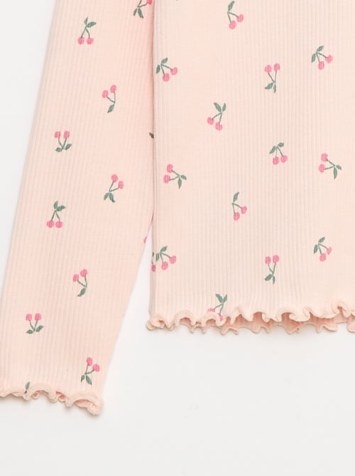 Dolcevita a costine in cotone - Kiabi