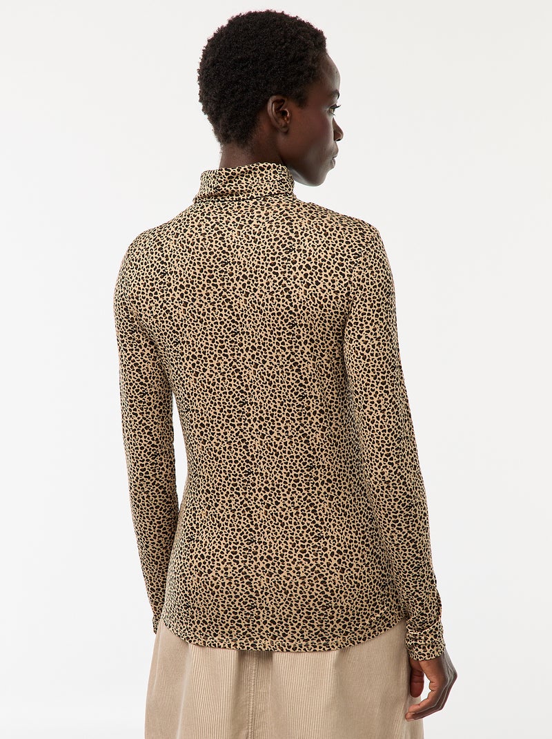 Dolcevita a maniche lunghe Beige - Kiabi