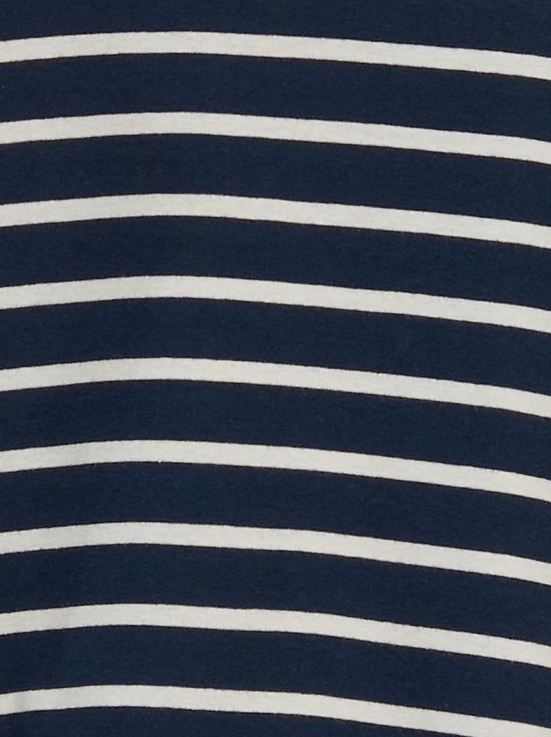 Dolcevita a righe in cotone stretch BLU - Kiabi