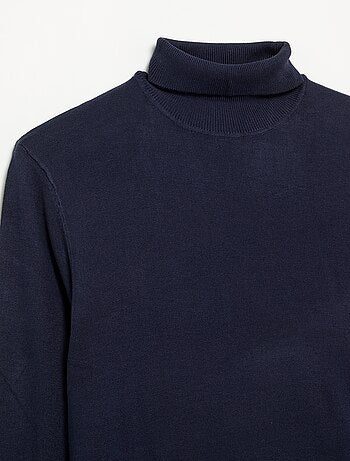 Dolcevita a tinta unita a maglia sottile