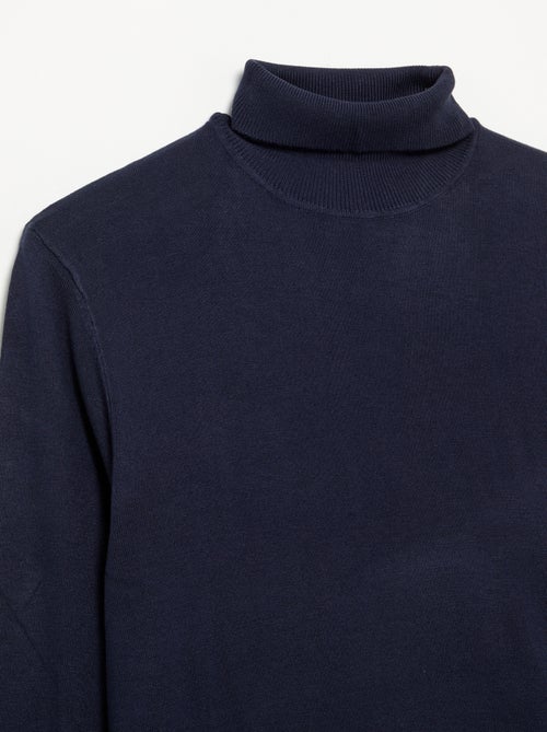 Dolcevita a tinta unita a maglia sottile - Kiabi