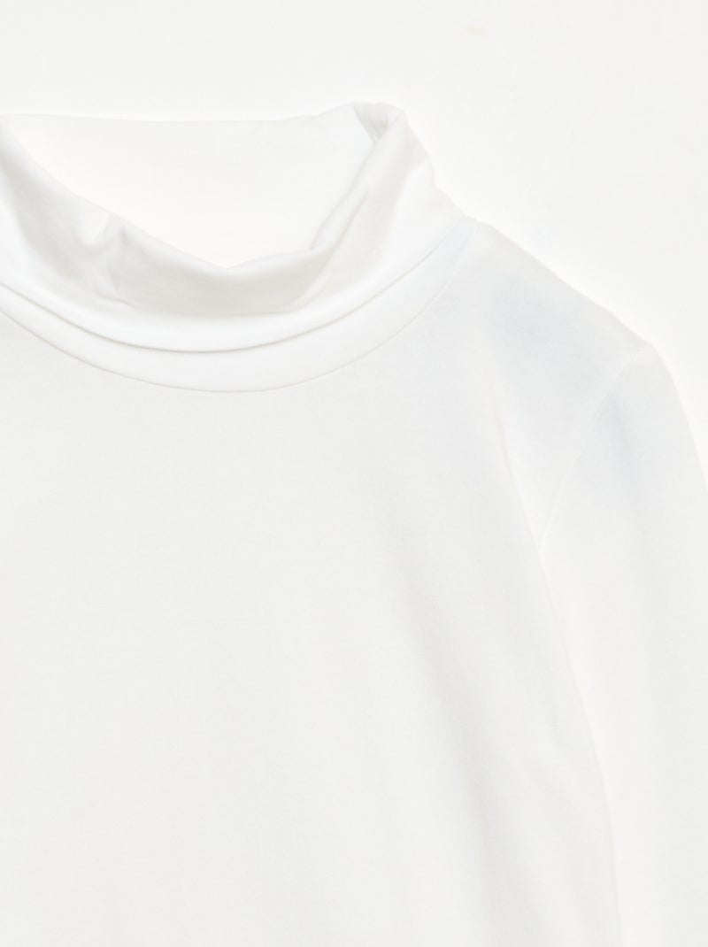 Dolcevita basic a tinta unita Bianco - Kiabi