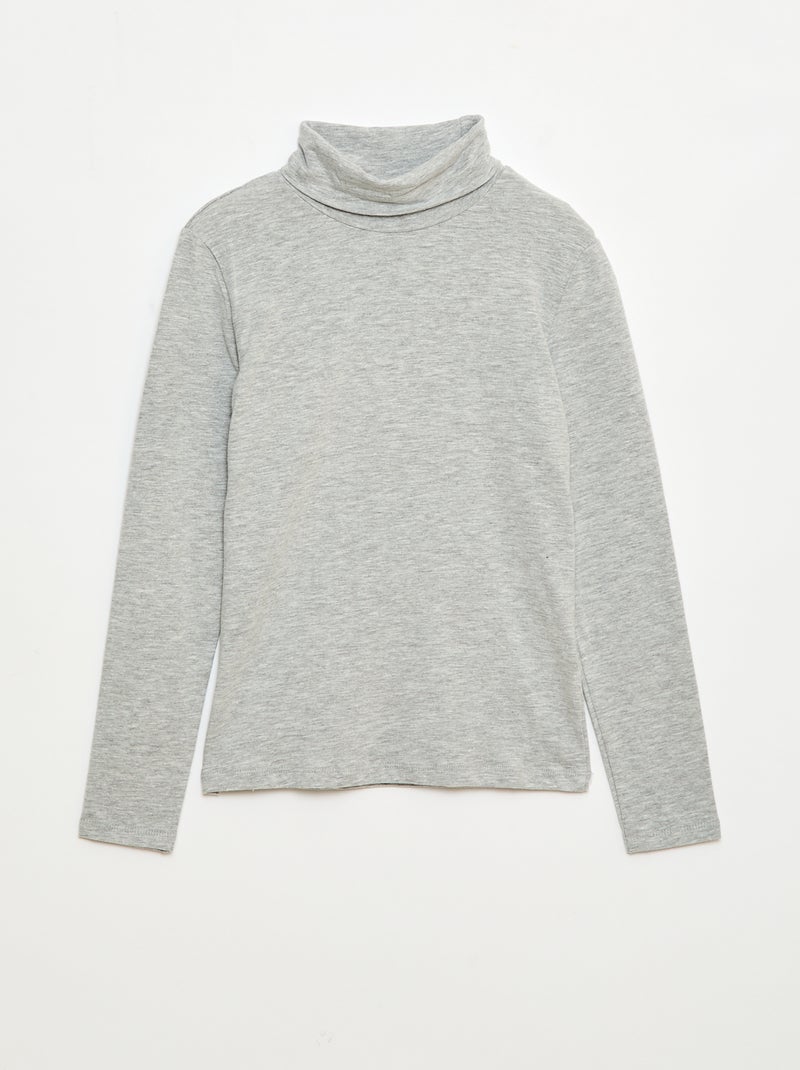 Dolcevita basic a tinta unita Grigio - Kiabi