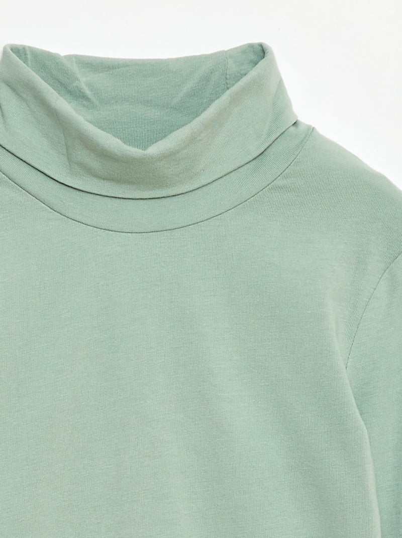 Dolcevita basic a tinta unita Verde - Kiabi