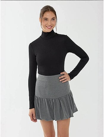 Dolcevita basic lavorato a maglia hiccup