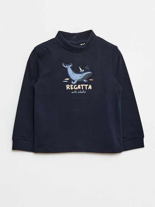 Dolcevita con stampa in rilievo - Kiabi