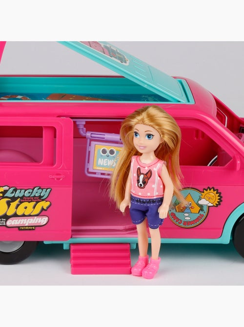 Doll con furgone da campeggio e accessori bella - Kiabi Doll con furgone da campeggio e accessori bella - Kiabi