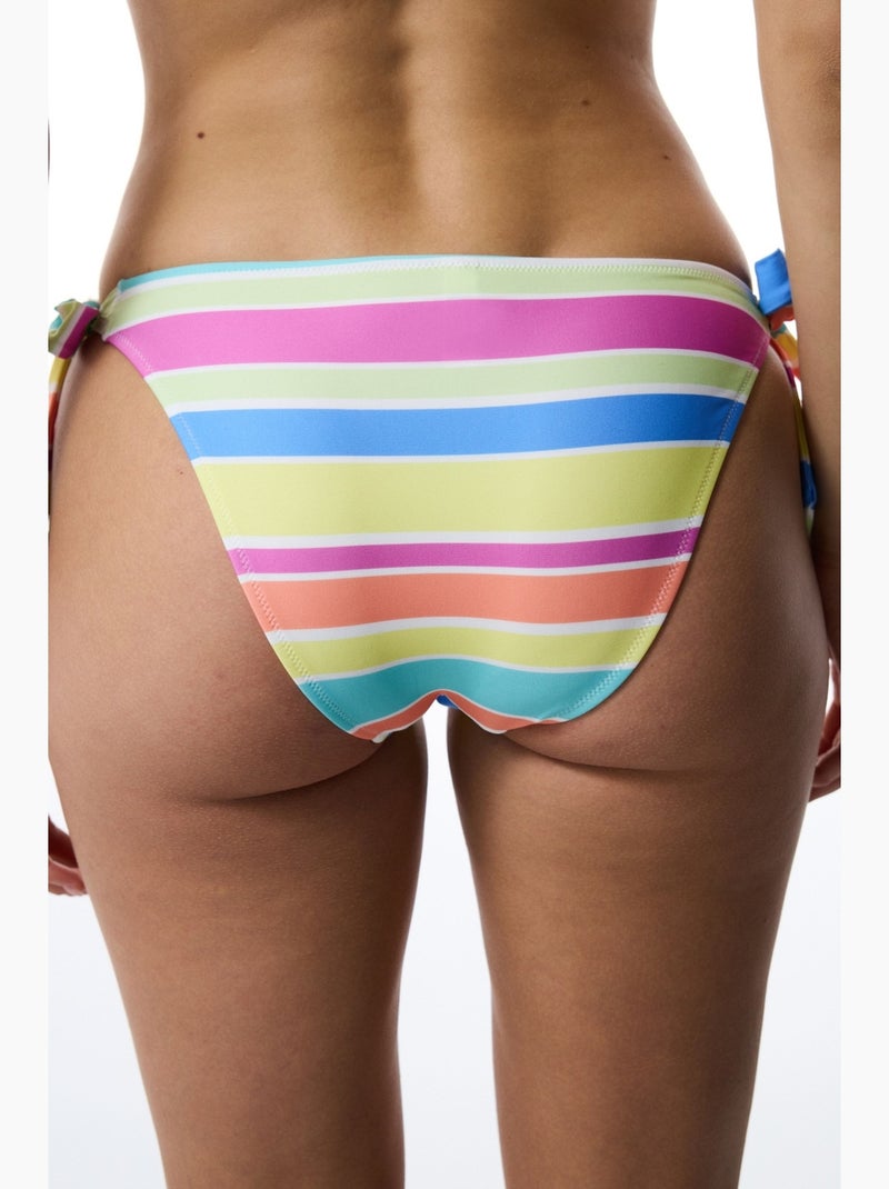 Donna bikini brasiliana a righe penti Blu cielo - Kiabi
